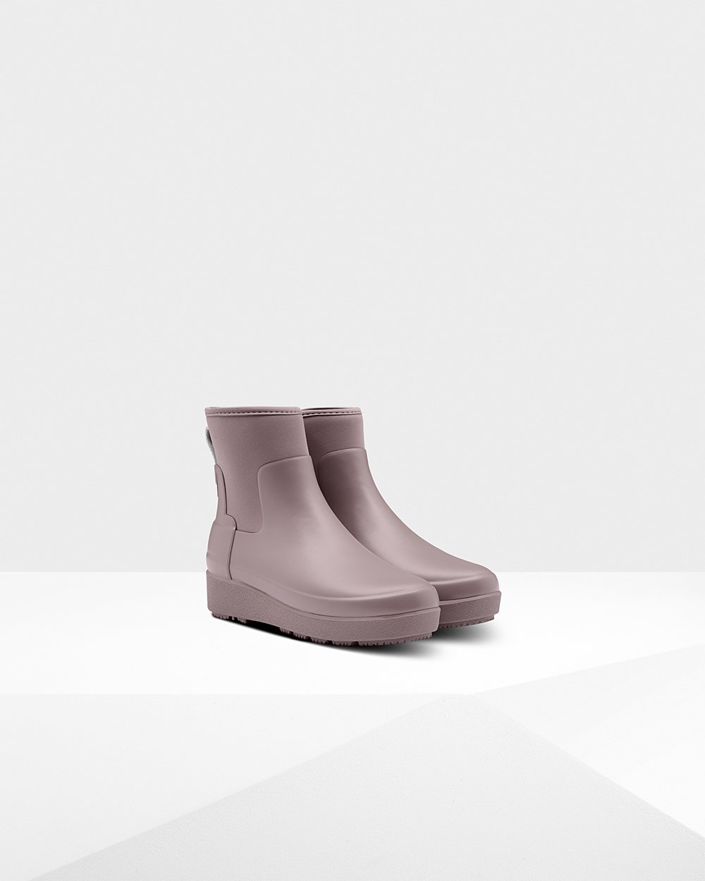 Women Hunter Refined Slim Fit Neoprene Chelsea | Creeper Boots Purple | NZ-27486-MTVR